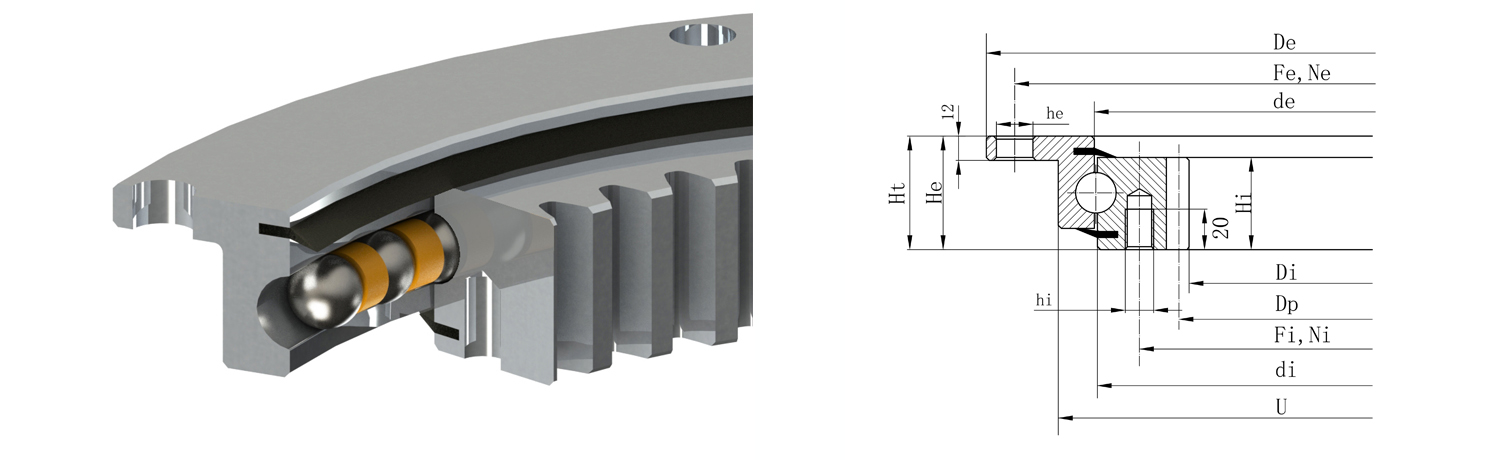 法蘭式轉盤軸承